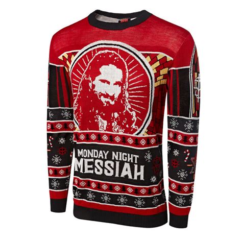 Seth Rollins Monday Night Messiah Ugly Holiday Sweater Pro