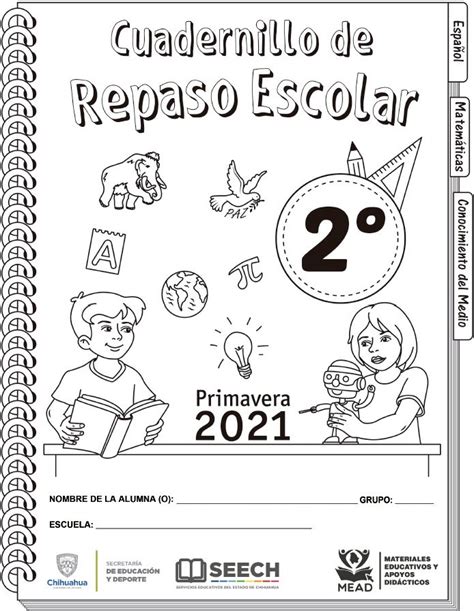 Cuadernillo De Repaso Escolar Del Segundo Grado De Primaria 2020