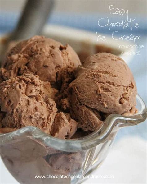 Heavy cream can also be whipped and used as a piping for desserts like cookies and cakes. Easy Chocolate Ice Cream - Chocolate Chocolate and More!
