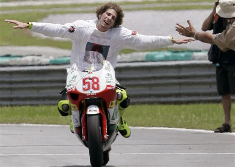 Marco Simoncelli Rising Star Of Italian Motorcycle Racing The Boston