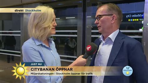 Idag öppnar Citybanan - såhär ser det ut - Nyhetsmorgon (TV4) - YouTube