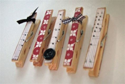 Musical Altered Clothespins