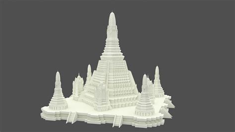 Wat Arun Temple 3d Model Turbosquid 1945684