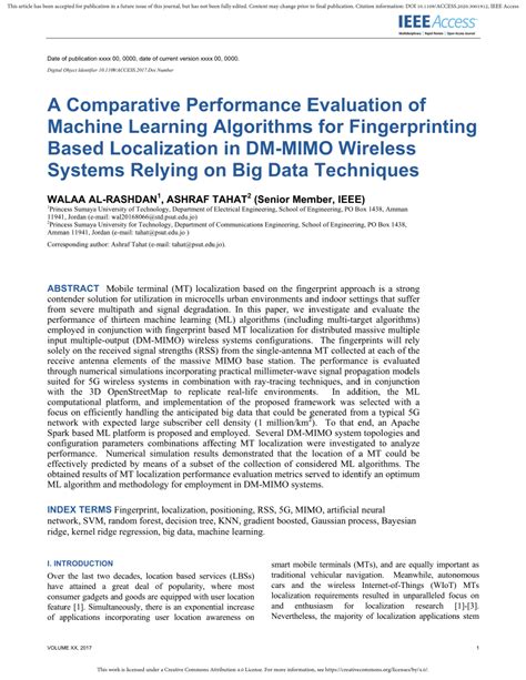 Pdf A Comparative Performance Evaluation Of Machine Learning