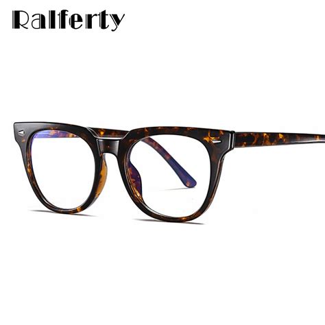 ralferty 2020 square blue light glasses frames women trending styles brand optical computer