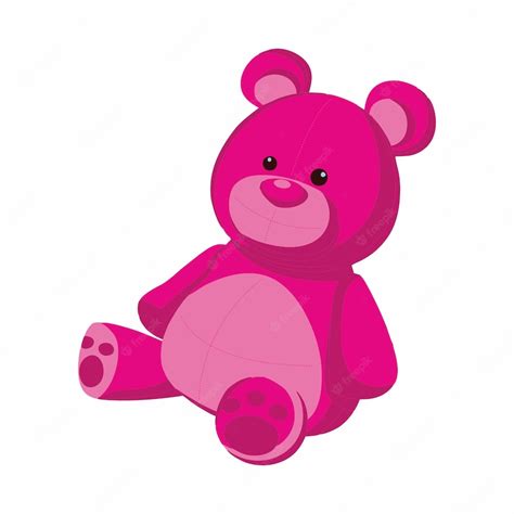Premium Vector Pink Teddy Bear Vector