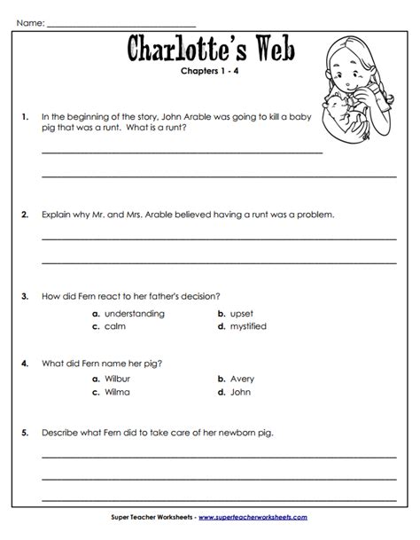 Some of the worksheets for this concept are name, charlottes web, 42806 1007 am 2, charlottes web, charlottes web a story about friendship a lesson by, charlottes web, 5th clasnolt, lit link. Pin on Great Books for 3rd Graders