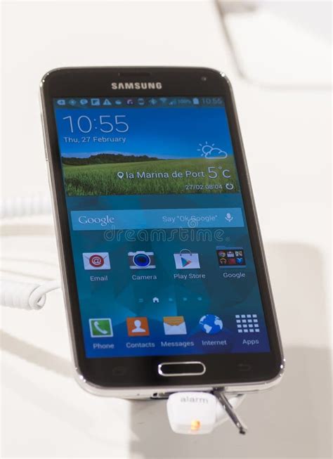 Samsung Galaxy S5 Mobile World Congress 2014 Editorial Stock Image