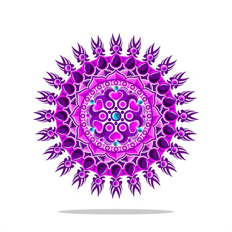Modern Mandala Art Vector Design With A Beautiful Mix Of Colors Free