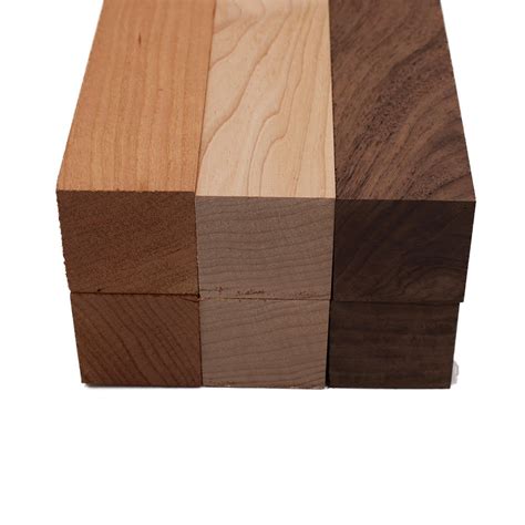 Maple Walnut Cherry Turning Blank Variety Pack 2 X 2 6pcs Barrington Hardwoods