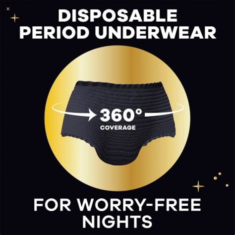 Always ZZZ Disposable Period Underwear Overnight Absorbency Size L XL