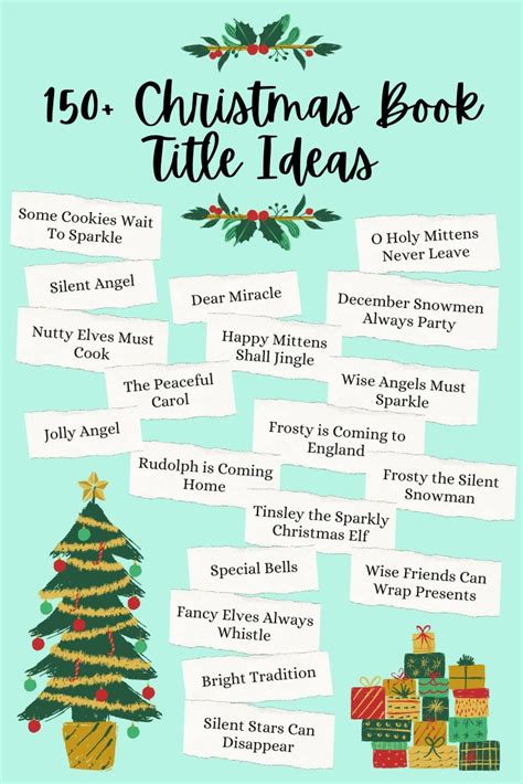 Christmas Book Title Generator 150 Book Title Ideas 🎄 Imagine