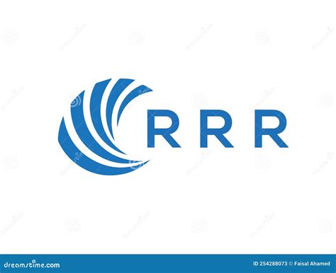 Rrr Letter Logo Design On White Background Rrr Creative Circle Letter