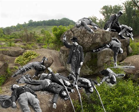 Devils Den Then And Now Gettysburg National Military Park Us