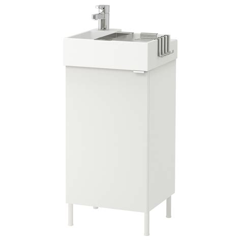 Using ikea kitchen cabinets for bathroom vanity : LILLÅNGEN Vanity cabinet with 1 door - white/Ensen faucet ...