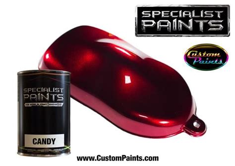 Candy Deep Red Over Silver Metallic Base Specialist Paint Candy