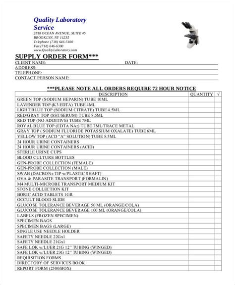 service order forms