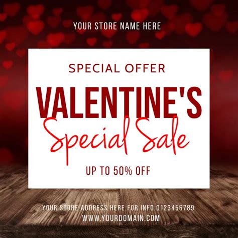Special Offer Valentines Sales Animation Template Postermywall