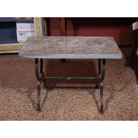 Wrought iron coffee table with beveled glass top ** $225.00 $225 (wor > worcester) pic hide this posting restore restore this posting. French Wrought Iron and Stone Top Coffee Table | Chairish