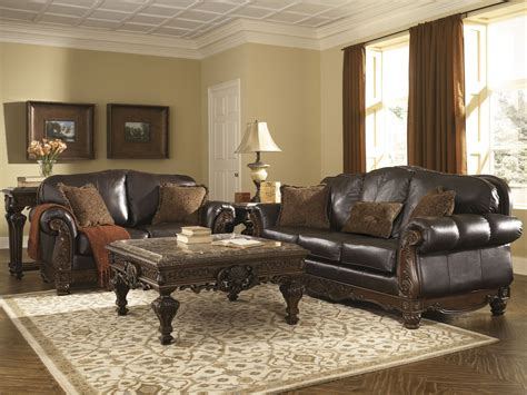 North Shore Dark Brown Living Room Set From Ashley 22603 Coleman