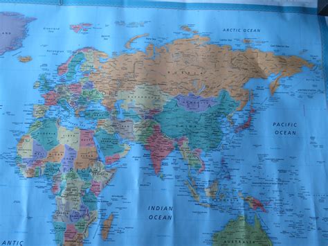 Rand Mcnally World Map Wall Hanging