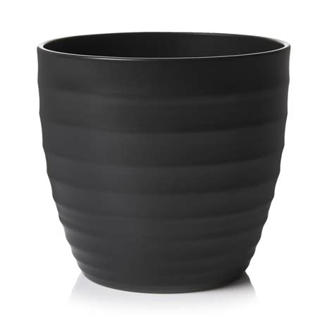 The average price for ceramic. Scheurich Indoor Plant Pot Anthracite 14cm | Wilko