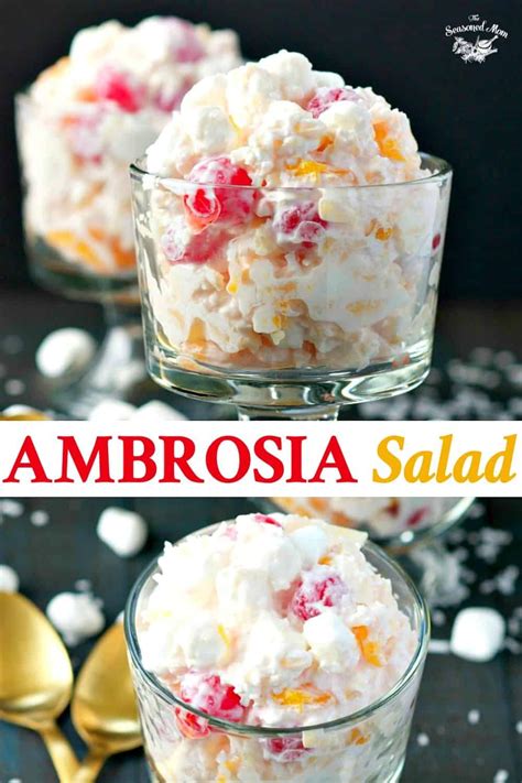 Add the red and green grapes, pomegranate seeds, pears and apples to the bowl and toss together. Ambrosia Salad | Recipe (With images) | Christmas side ...