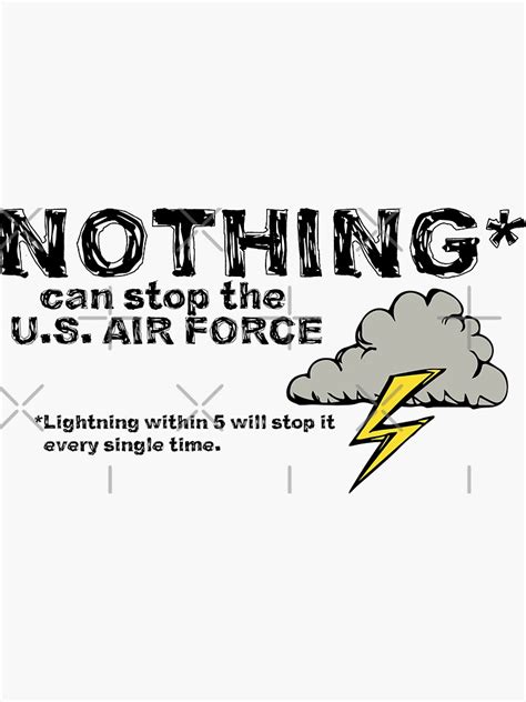 Nothing Can Stop The U S Air Force Sticker For Sale By 461vcc Redbubble