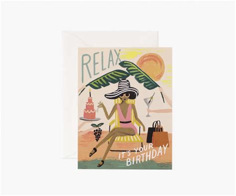 Relax Its Your Birthday Card Fiore Design House