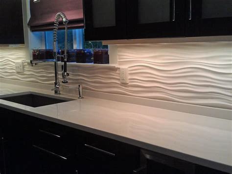 White Textural Kitchen Backsplash Artofit