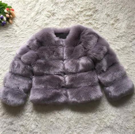 Womens Coat Faux Fox Fur Warm For Winter Autumn Winter Coats Women