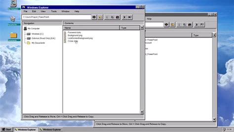 Powerpoint Windows 95 File Drag And Drop Test Project Powerpoint