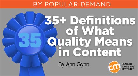 Quality Content How To Define What It Means