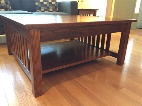 Solid Oak Mission Style Coffee Table Central Saanich Victoria