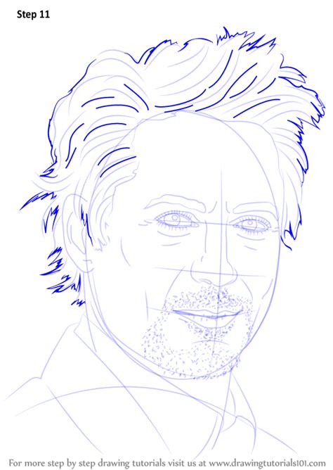 Learn How To Draw Robert Downey Jr Celebrities Step By Step Drawing