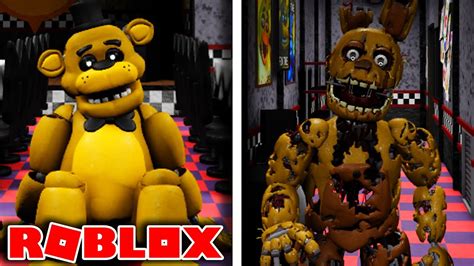 New Animatronics Golden Freddy And Springtrap In Roblox Archived Nights