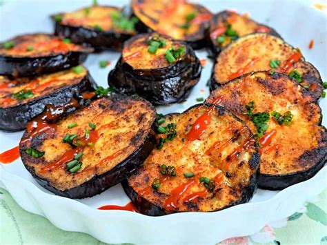 Spicy Fried Aubergines Recipe Side Dishes Easy Vegetable Recipes