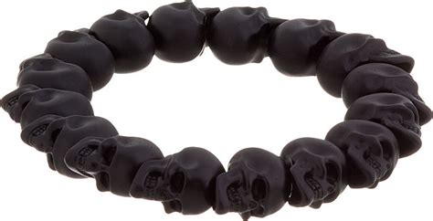 Alexander Mcqueen Skull Bead Bracelet For Men In Black For Men Lyst