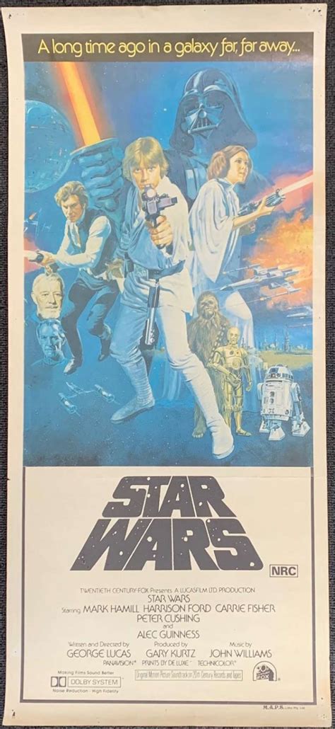 All About Movies Star Wars Movie Poster Original Daybill 1977 Tom