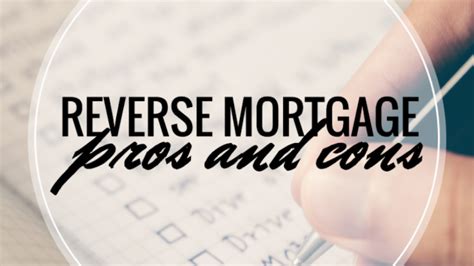 5 Reverse Mortgage Pros And Cons Estate Planning Marketplace