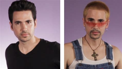 Guys Get ‘90s Boy Band Makeovers 90s Boy Bands Boy Bands Men Earrings