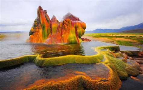 Fly Geyser In Nevada Black Rock Desert Nevada Habitante