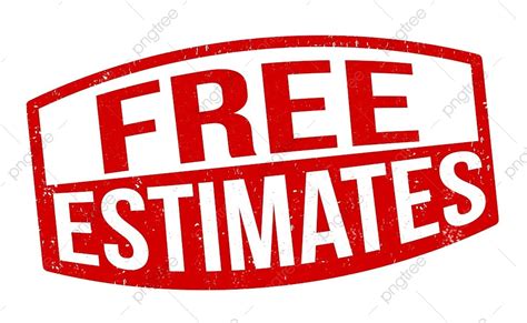 Free Estimate Vector Png Images Free Estimates Grunge Rubber Stamp On