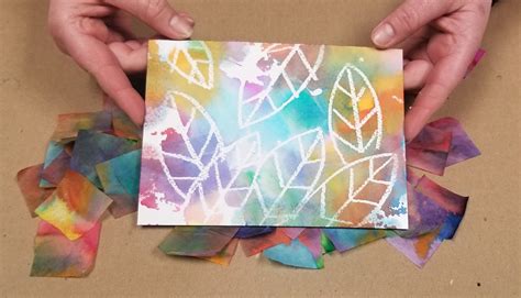 Tissue Paper Painting Bleeding Color Art Activity Sands Blog