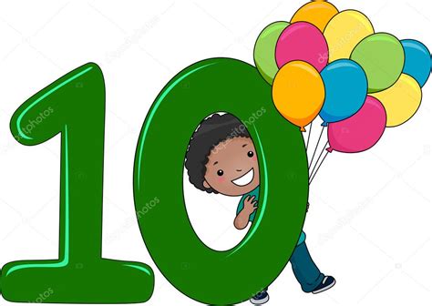 Number Kid 10 Stock Photo By ©lenmdp 8942917