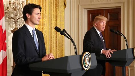 Trump Defends Travel Ban As Trudeau Looks On Cnn Politics