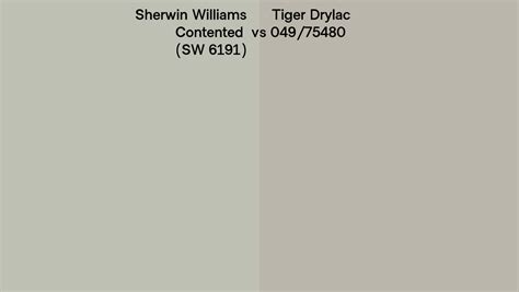 Sherwin Williams Contented Sw Vs Tiger Drylac Side By
