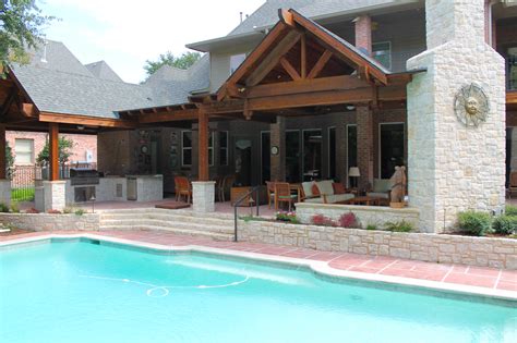 Pleasing patios & phenomenal porches. Large Beautiful Poolside Patio Cover In Plano - Hundt ...