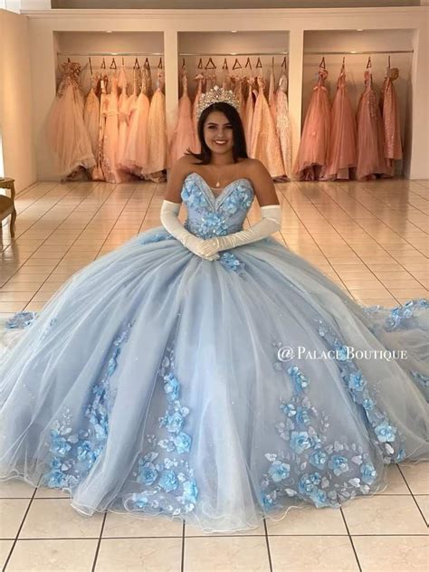 Cinderella Quinceanera Dresses Sky Blue Quinceanera Dresses Baby Blue