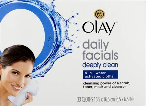 Olay Daily Facials Deeply Clean 4 In 1 Activated Cleansing Cloths 33